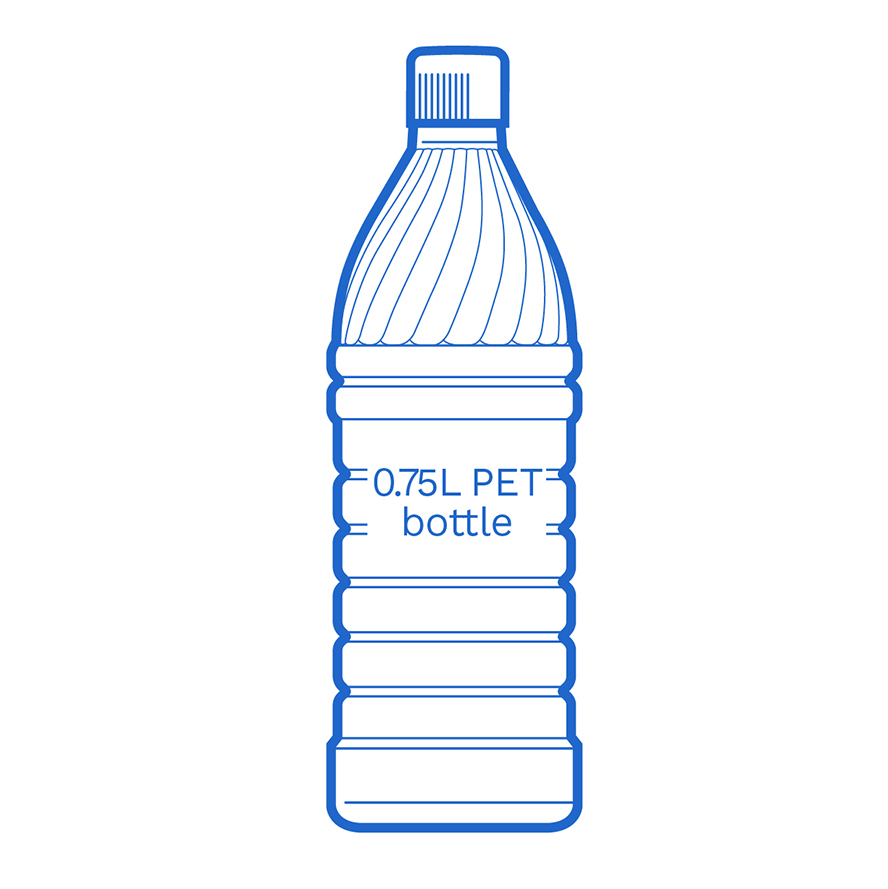 0 75 L PET bottle FSCE Dalby