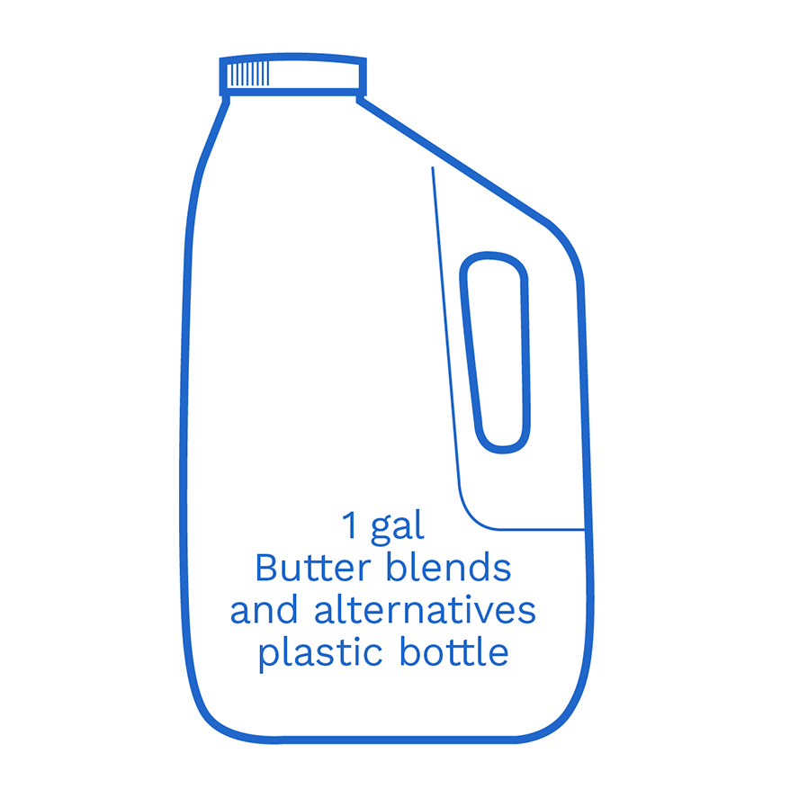 1 gal Butter Blends and Alternative plastic bottle FSUK Hillside