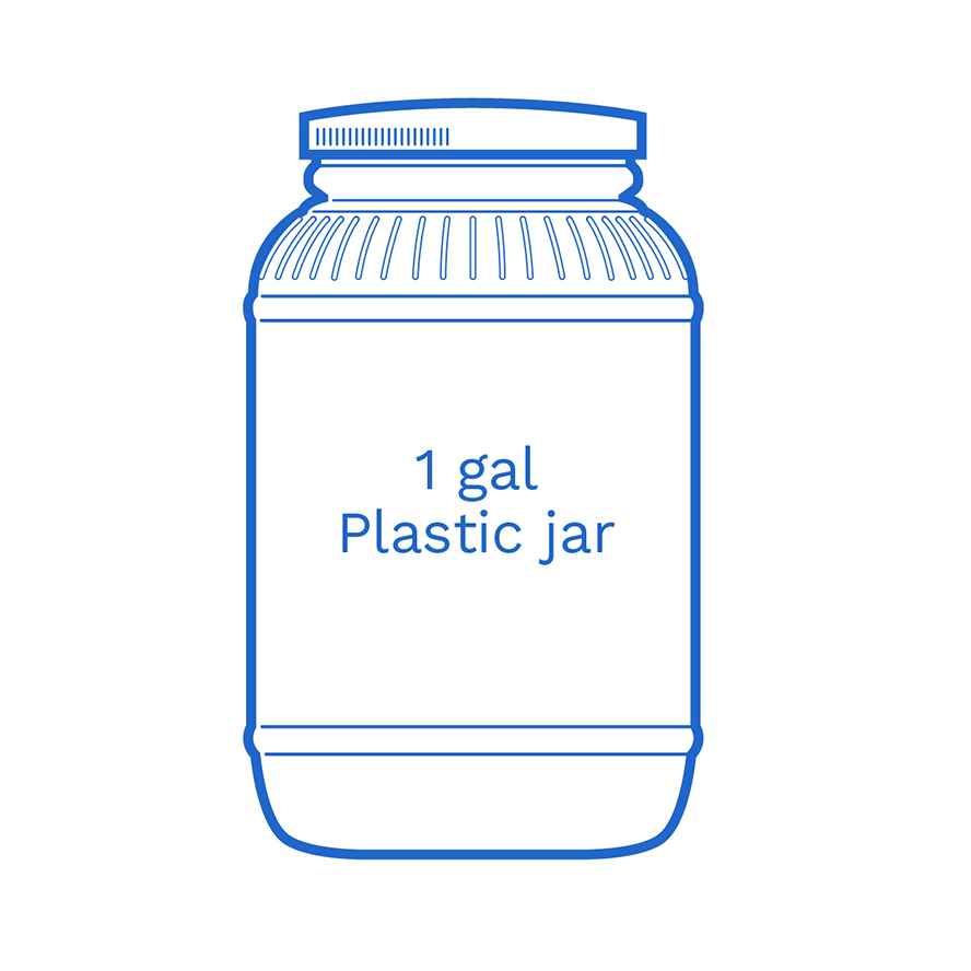 1 gal plastic jar FSUS Hillside