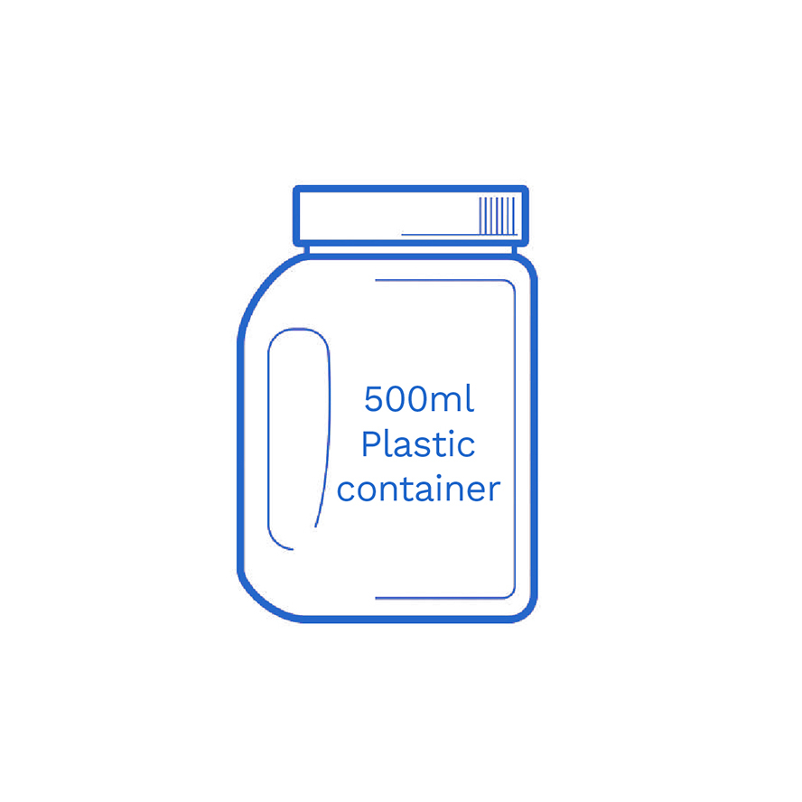 500ml Plastic container FSUK Hastings