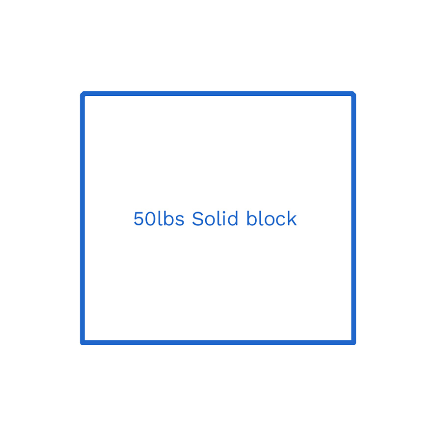 50lbs solid block FSUS Hillside