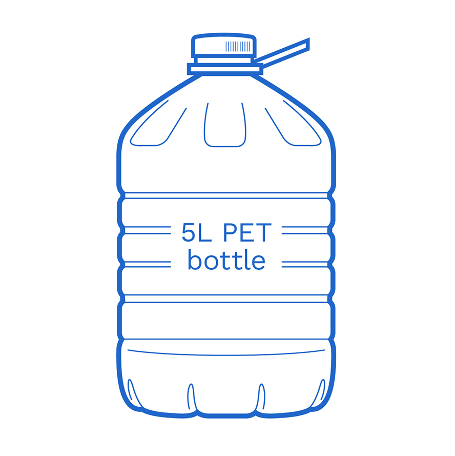5 L PET bottle FSCE Dalby