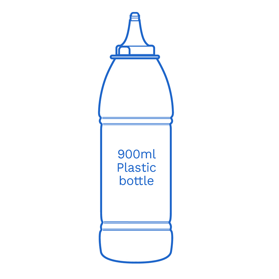 900ml plastic bottle FSCE Dalby