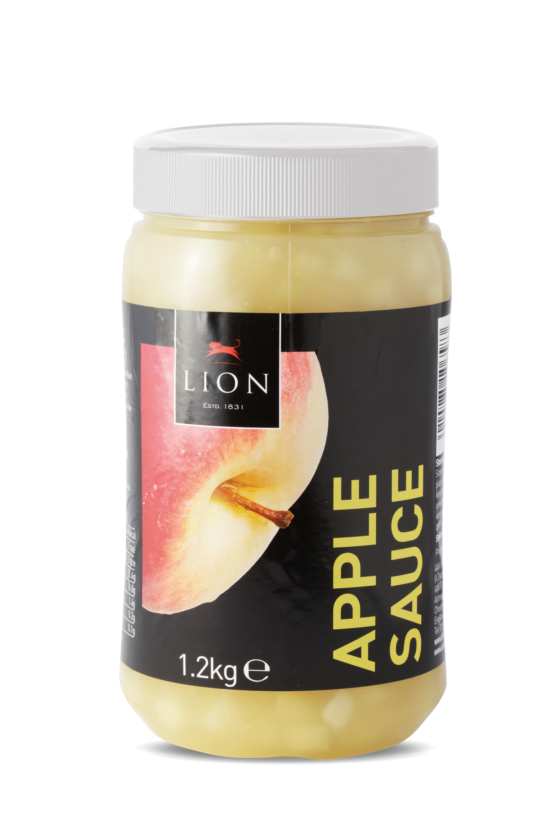 Lion Apple Sauce 1 2kg White Lid