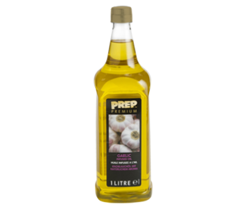 PP Garlic Oil 1 L Front Gold Cap no Background