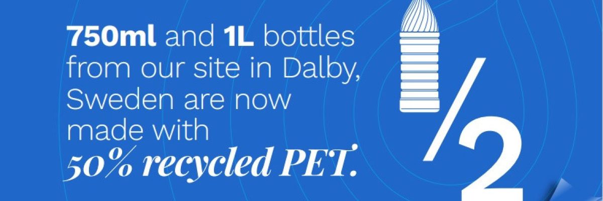 1 million plastic bottles will use 50 recycled PET Unknown