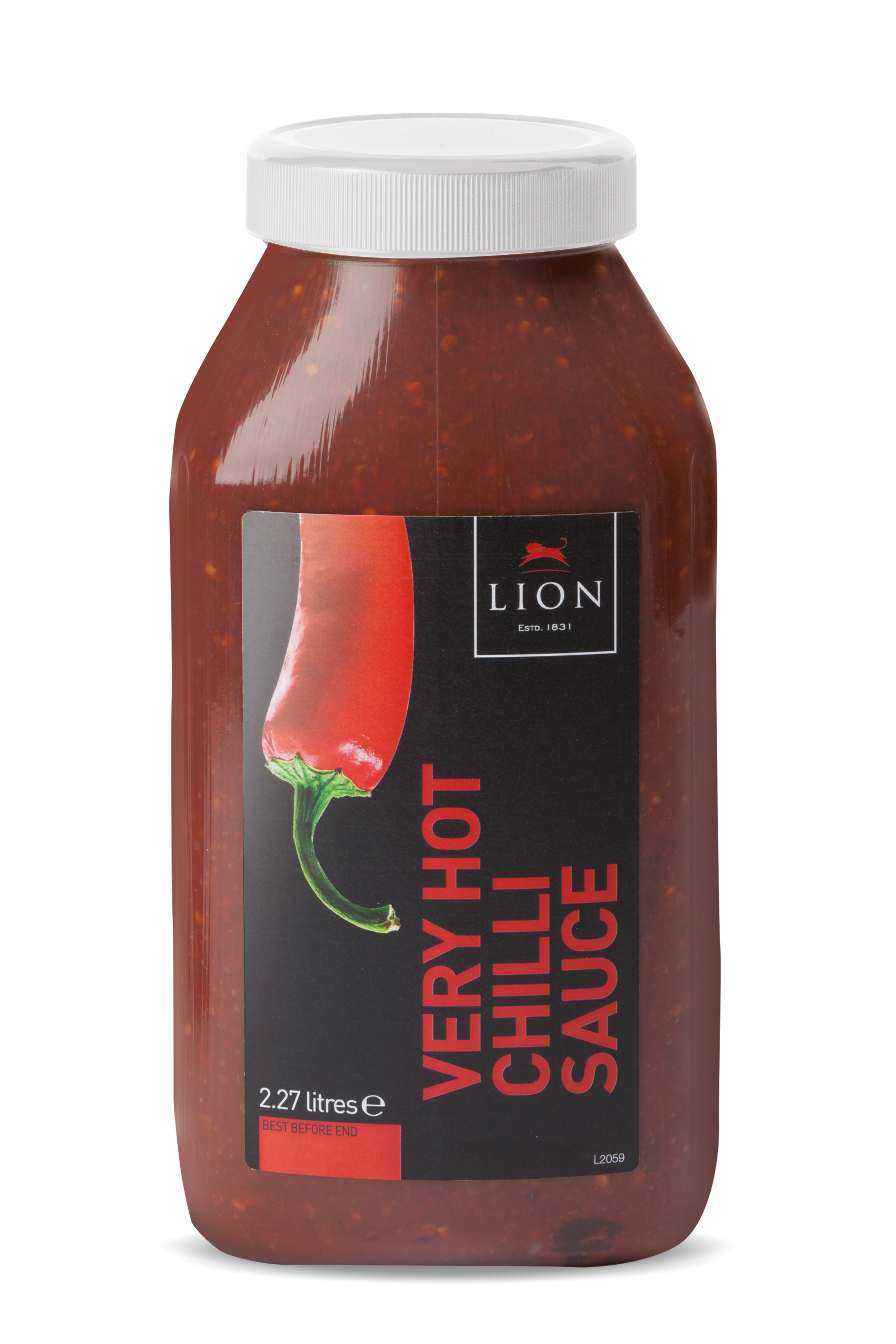 Lion Very Hot Chilli Sauce 2 27 L White Lid