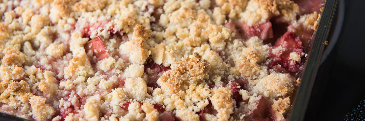 Rhubard crumble